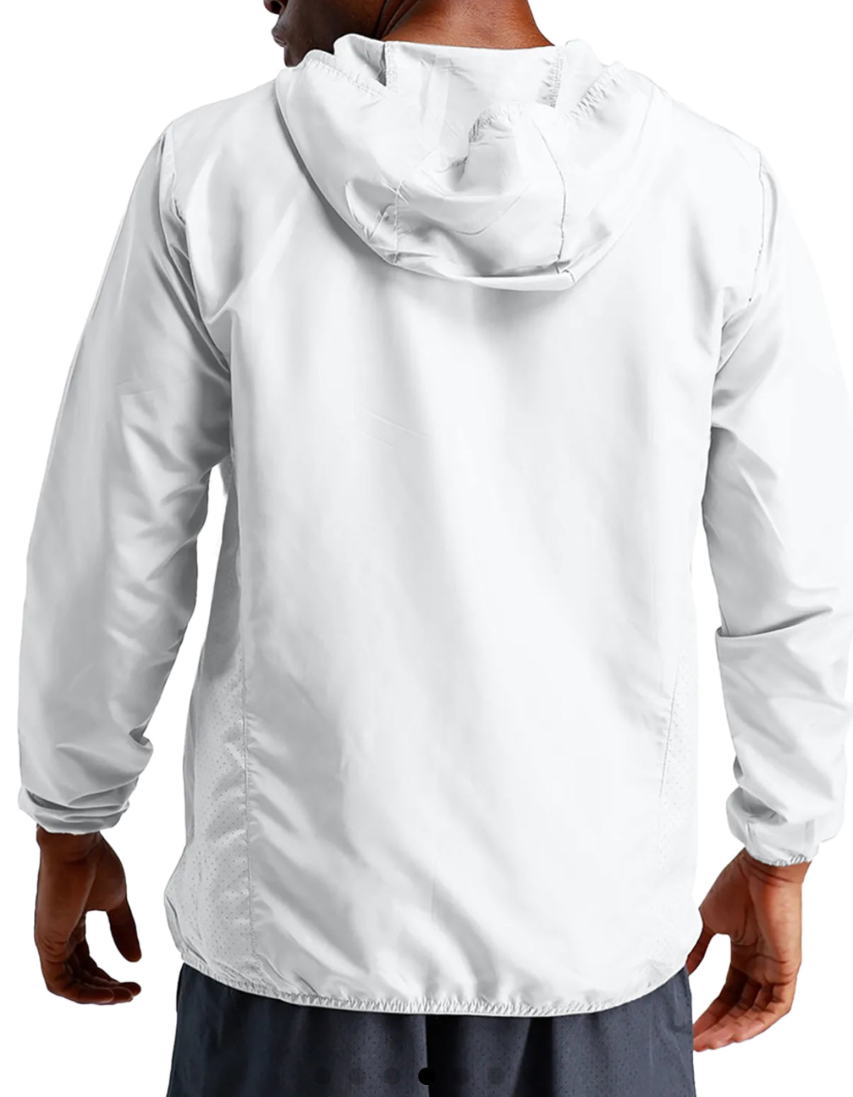 ACUNITE Technical windbreaker white