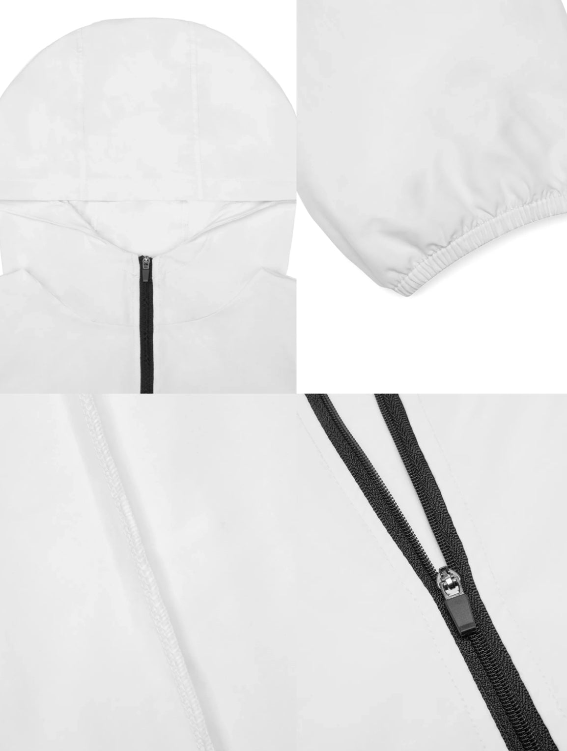 ACUNITE Technical windbreaker white